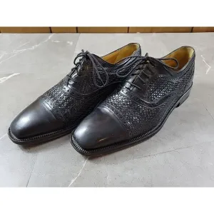 Mezlan Dubai‎ Wingtip Oxford Black Dress Shoes Lace up Men's  8.5 M