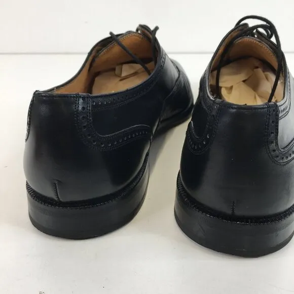 Mezlan Florence Cap Toe Oxford Black Leather Dress Shoe Size 10.5M