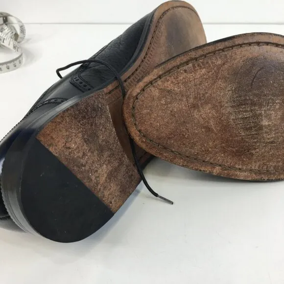 Mezlan Florence Cap Toe Oxford Black Leather Dress Shoe Size 10.5M