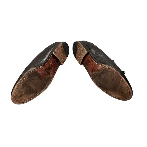 Mezlan Havana Black Men's US8M Leather Spain Tassel Brogue Captoe Loafers Shoes