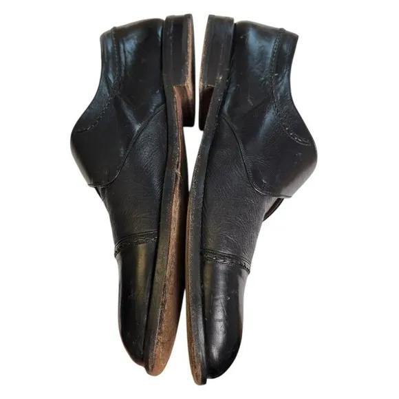 Mezlan Men's Istanbul Black Leather Monk Strap Gold Buckle Dress Shoes Size 11