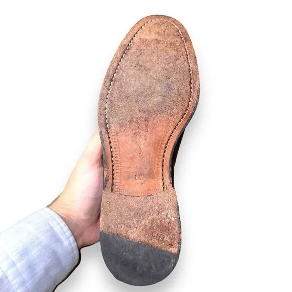 Mezlan Plano Brown Leather Tassel Loafers Shoes Size 8