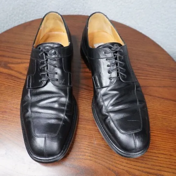 Mezland‎ Delray Shoes Mens 10M Black Leather Split Toe Derby Dress Oxford