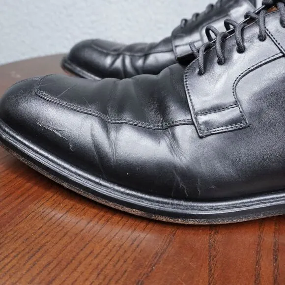 Mezland‎ Delray Shoes Mens 10M Black Leather Split Toe Derby Dress Oxford