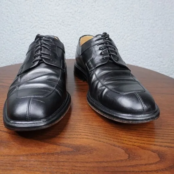 Mezland‎ Delray Shoes Mens 10M Black Leather Split Toe Derby Dress Oxford
