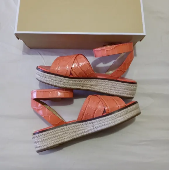 Michael Kors Abbott Leather Sandals