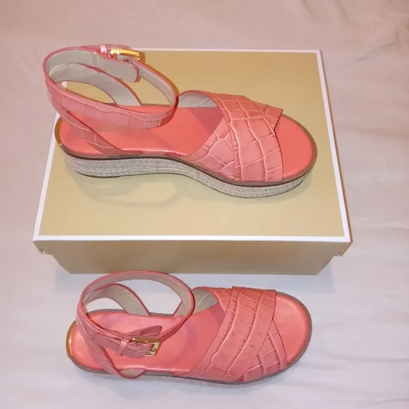 Michael Kors Abbott Leather Sandals
