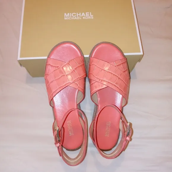 Michael Kors Abbott Leather Sandals