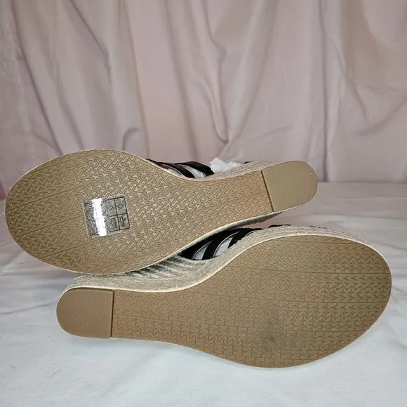 Michael Kors Bradley Zip Espadrille Platform Wedge Sandals