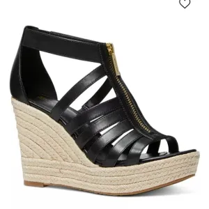 Michael Kors Bradley Zip Espadrille Platform Wedge Sandals