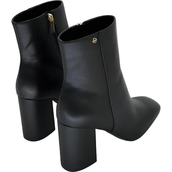 Michael Kors Hazel Black Block Heel Booties for Women Size 10M