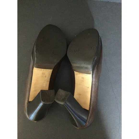 Michael Kors Womens Brown Leather Peep Toe Platform Pumps Size 9.5 M Shoes