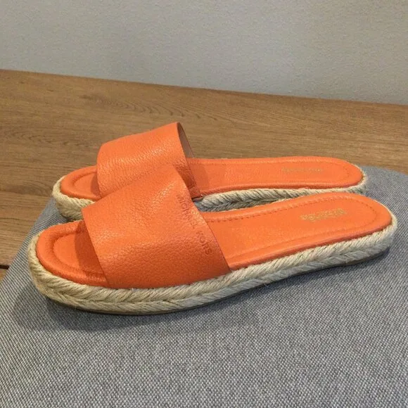 MICHAEL KORS Women's Carsten Espadrille Slide Sandals 6.5