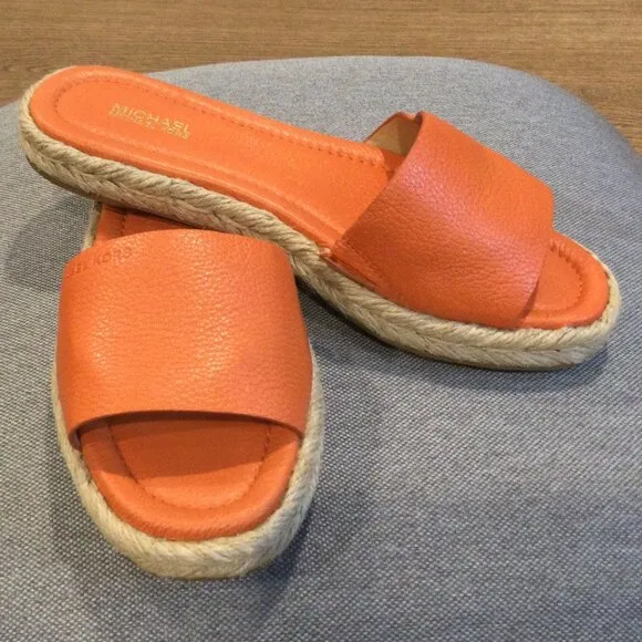 MICHAEL KORS Women's Carsten Espadrille Slide Sandals 6.5