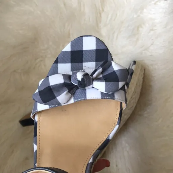 MICHAEL Michael Kors Pippa Gingham Espadrille Wedge Sandals