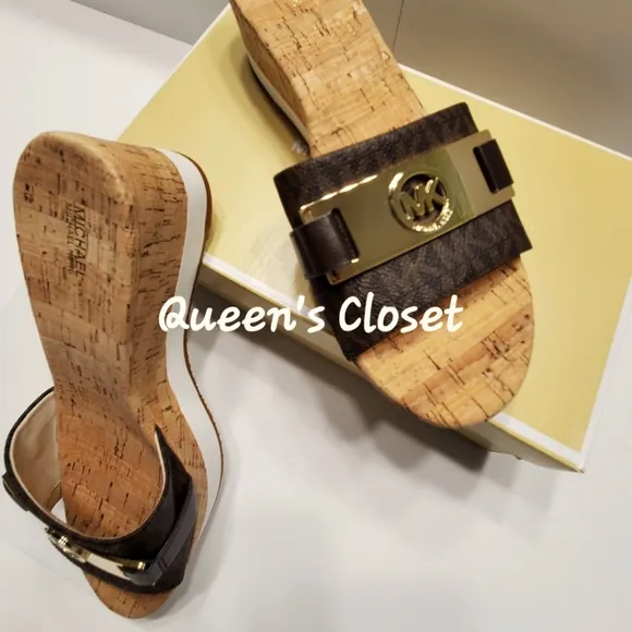 MICHAEL Michael Kors | Warren Leather Platform Sandal | BRAND NEW