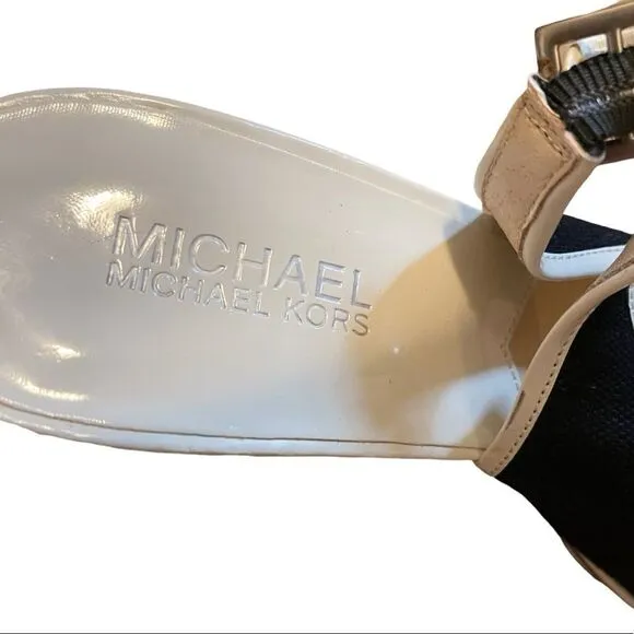 Michael Kors Sofia Sling Backs Platform Sandals 9.5