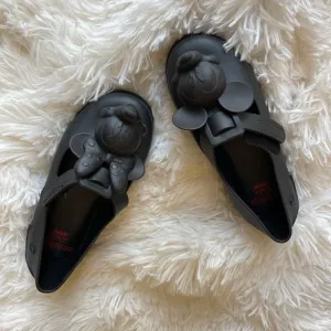 Mini Melissa, ballet shoes, new, black, size 10