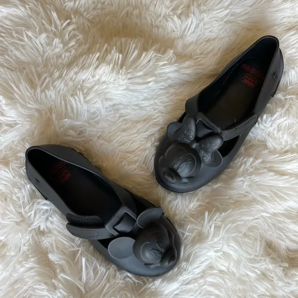 Mini Melissa, ballet shoes, new, black, size 10