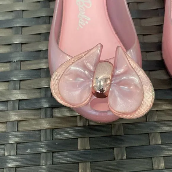 Mini Melissa and Barbie, ballet flats, kids size 11