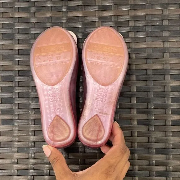 Mini Melissa and Barbie, ballet flats, kids size 11