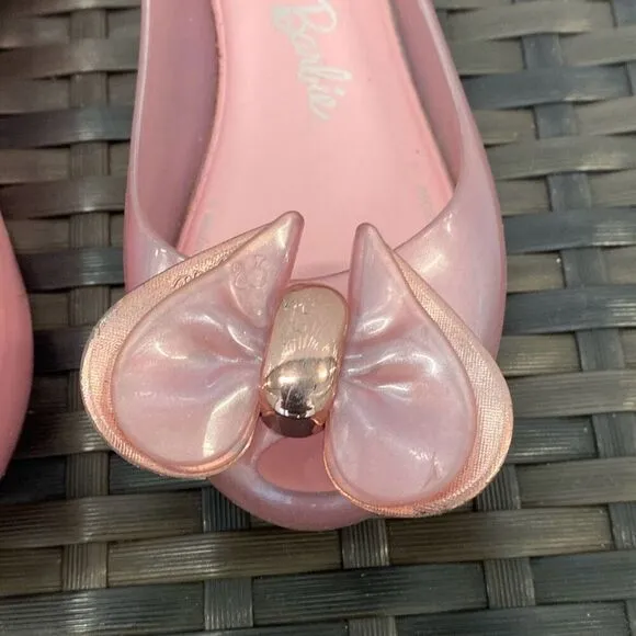 Mini Melissa and Barbie, ballet flats, kids size 11