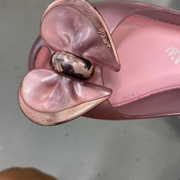 Mini Melissa and Barbie, ballet flats, kids size 11