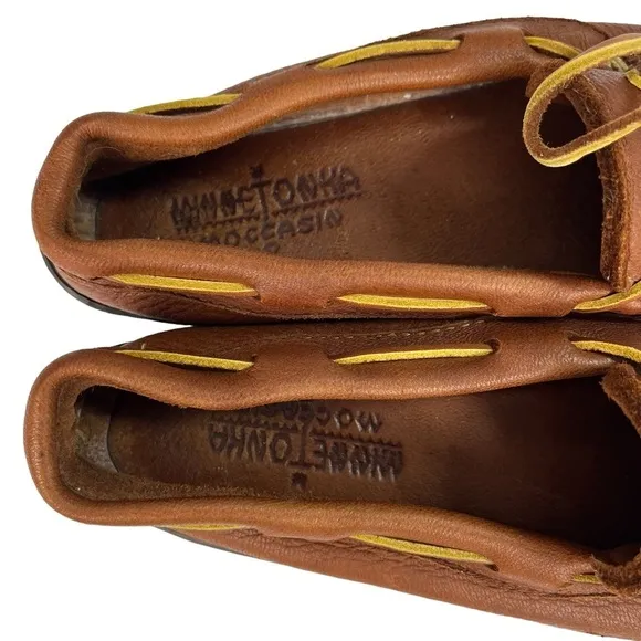 Minnetonka‎ Moccasin Brown Leather Loafers Size Please See Measurements