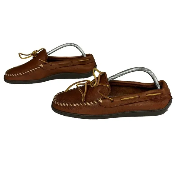 Minnetonka‎ Moccasin Brown Leather Loafers Size Please See Measurements