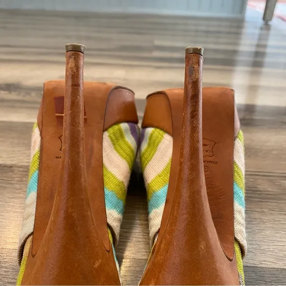 Missoni Slingback Peep Toe Pump Heels