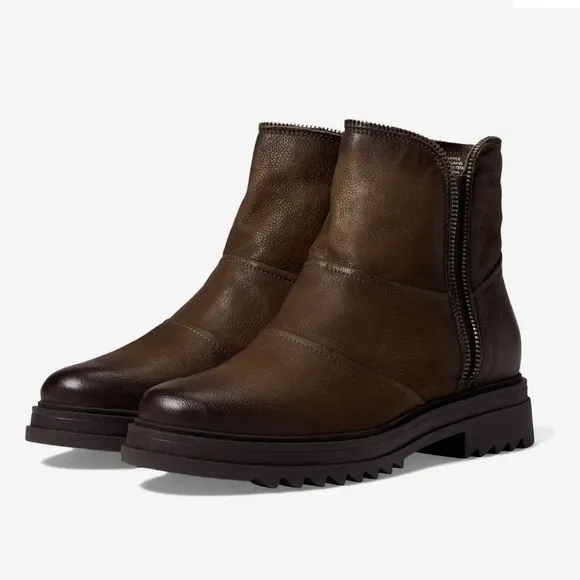 Miz Mooz Frances brown leather boots size 39 US 9 new $200