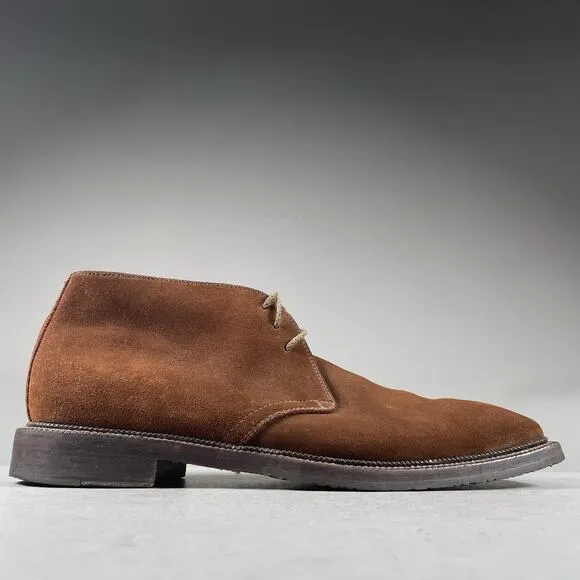Moreschi Men’s Size 13 Brown Suede Leather Chukka Ankle Boots Desert Casual GUC