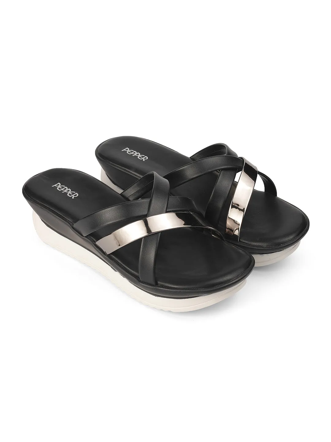 Multistrap Wedge Heel Sandal