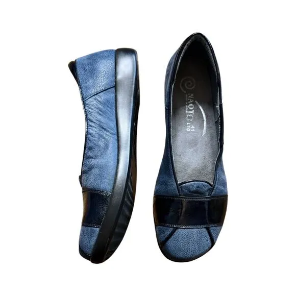 Naot Architect Indigo Blue Wave Shoes Ballet Flats Loafers EU 41 US 10-10.5 EUC