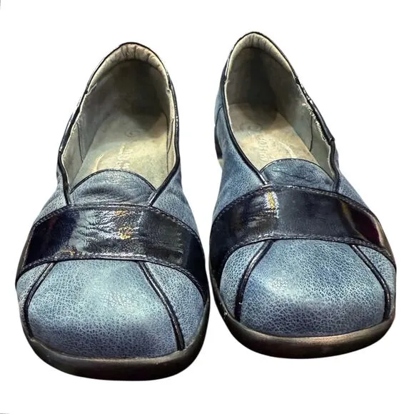 Naot Architect Indigo Blue Wave Shoes Ballet Flats Loafers EU 41 US 10-10.5 EUC