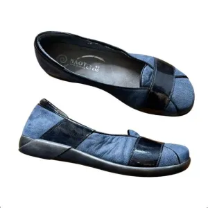 Naot Architect Indigo Blue Wave Shoes Ballet Flats Loafers EU 41 US 10-10.5 EUC