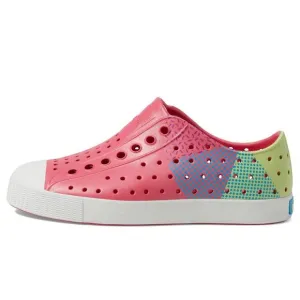 Native Shoes Jefferson Sugarlite Block Dazzle Pink/Shell White size j3