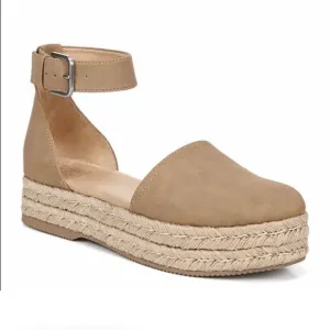 Naturalizer Waverly Espadrille Platform Wedge Sandals Ankle Strap Closed Toe:8.5