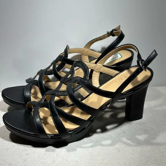 Naturalizer Women's Cameron Sandal Dress Shoes Black Size 9,5