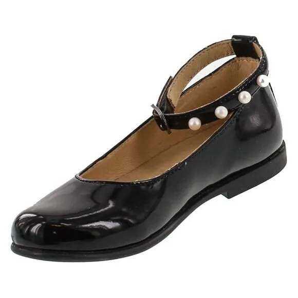 Naturino 5067 USA Lacca Nero ChildG flats-shoes 34 NEW