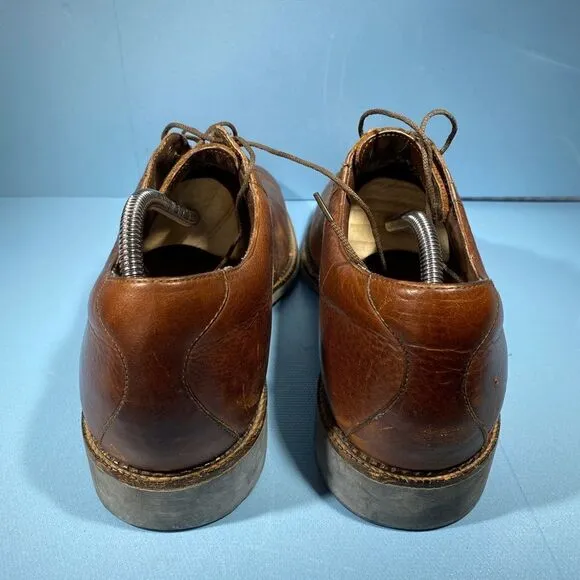 Neil M. Men’s Cognac Brown Leather Oxfords Lace Up Dress Shoes NM402425 11D