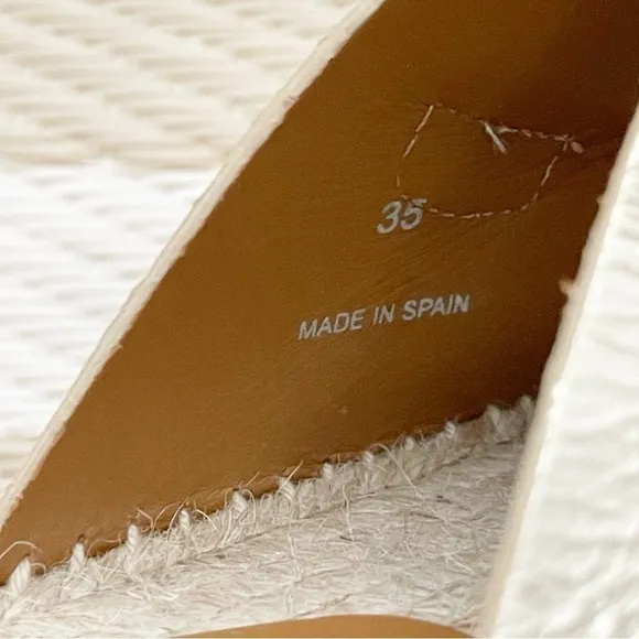 NEW $325 See by Chloe Glyn Double Buckle Gold Espadrille Slide Sandals