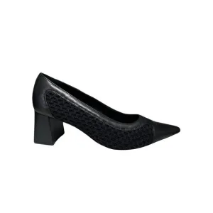 NEW AGL women's lucia pump shoes in nero-nero