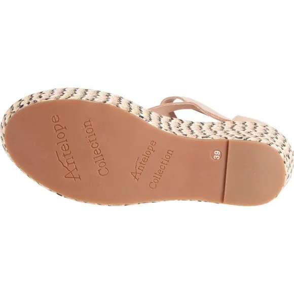 new Antelope Grayson Kat Wedge Sandals LEATHER  in Tan 253