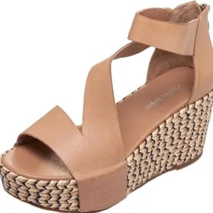 new Antelope Grayson Kat Wedge Sandals LEATHER  in Tan 253