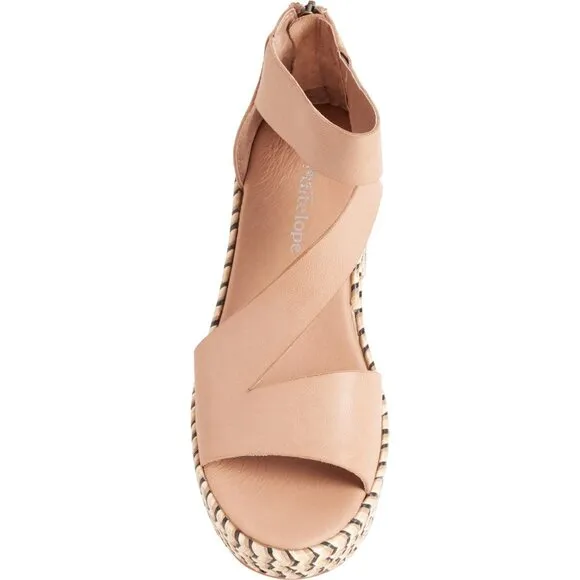 new Antelope Grayson Kat Wedge Sandals LEATHER  in Tan 253