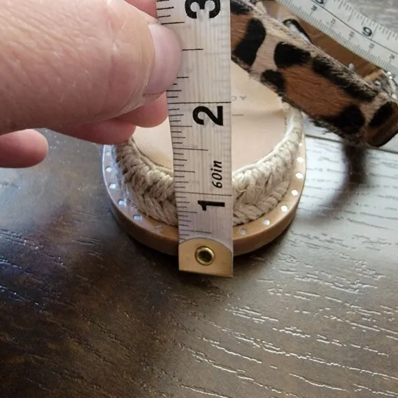 NEW Aquatalia Sandals Womens 9 Leopard Designer Contemporary Chic Summer