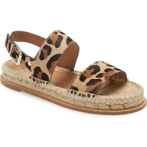 NEW Aquatalia Sandals Womens 9 Leopard Designer Contemporary Chic Summer