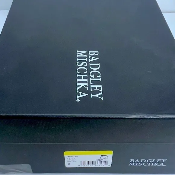 New Badgely Mischka Sparkle Fennel Braided Spool Heels Size 8