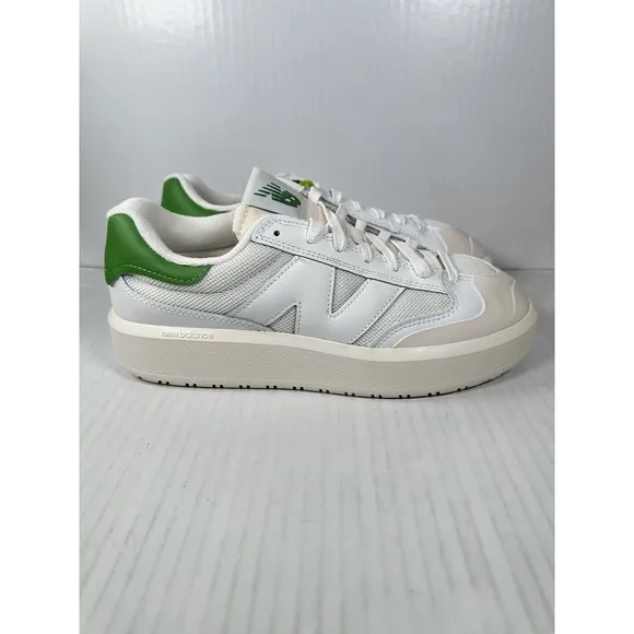 New Balance CT302 Platform Casual Shoes White Green Mens Size 9 CT302OG NEW